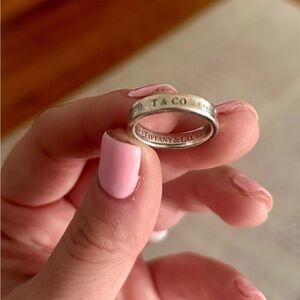 Tiffany & Co. Sterling Silver Tiffany 1837 Ring